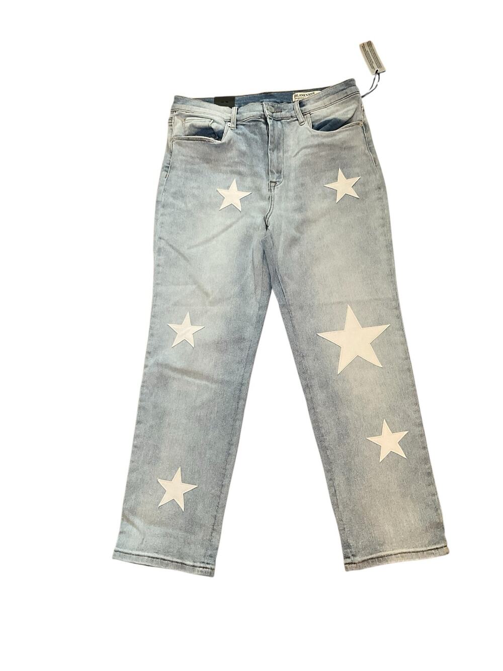 Blank NYC The Madison High-Rise Crop Star Jeans Women's 30 Blue Denim Streetwear